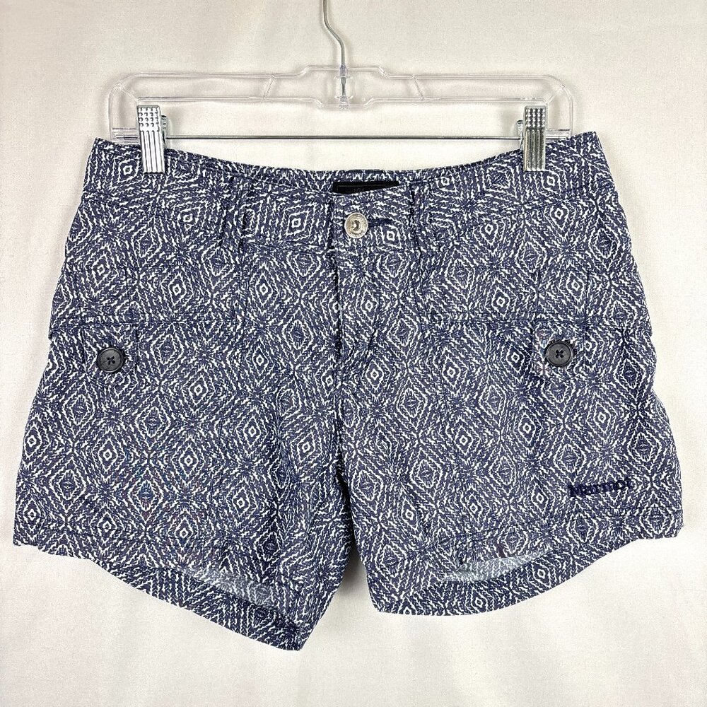 Marmot Blue Patterned Women's Cargo Shorts